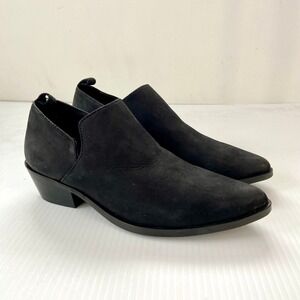 Artisan by Zigi Adal Black Nubuck Leather Booties Shooties Womens 8.5 NEW